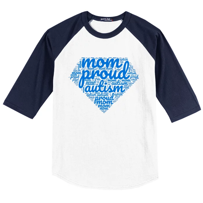 Proud Autism Mom Baseball Sleeve Shirt