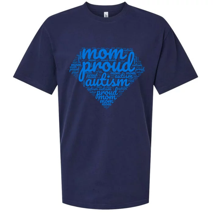 Proud Autism Mom Sueded Cloud Jersey T-Shirt