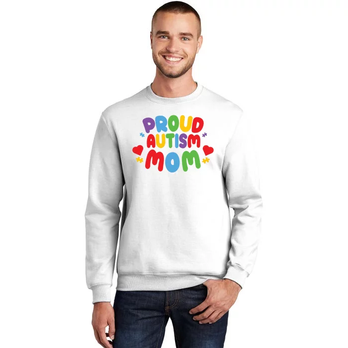 Proud Autism Mom Colorful Awareness Sweatshirt