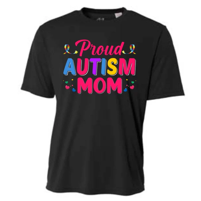 Proud Autism Mom Gift Cooling Performance Crew T-Shirt