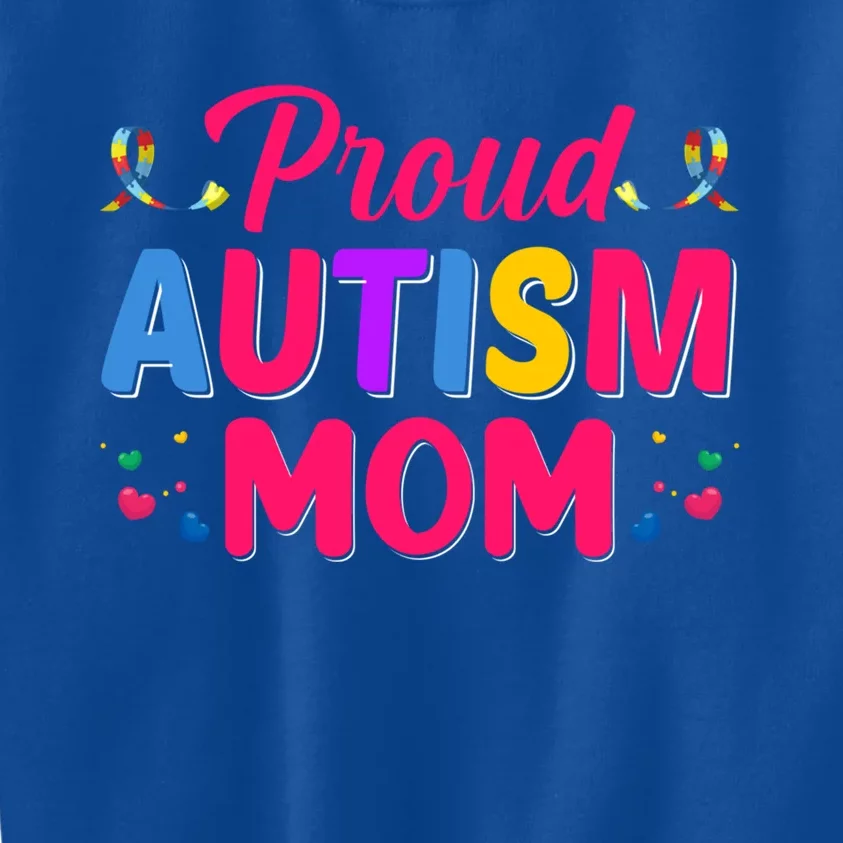 Proud Autism Mom Gift Kids Sweatshirt