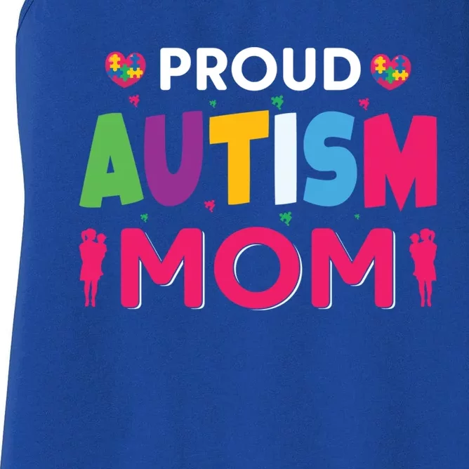 Proud Autism Mom Gift Women's Racerback Tank