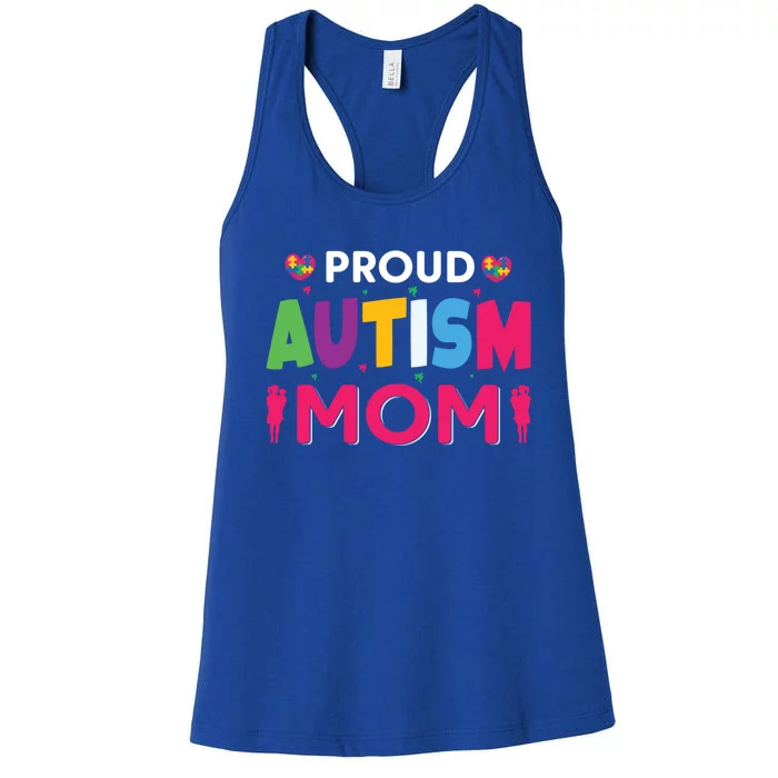 Proud Autism Mom Gift Women's Racerback Tank