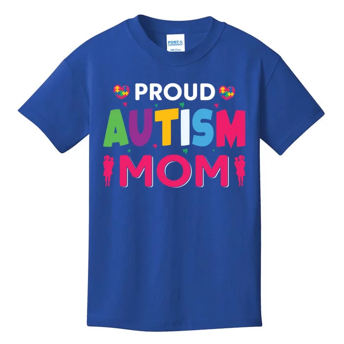 Proud Autism Mom Gift Kids T-Shirt