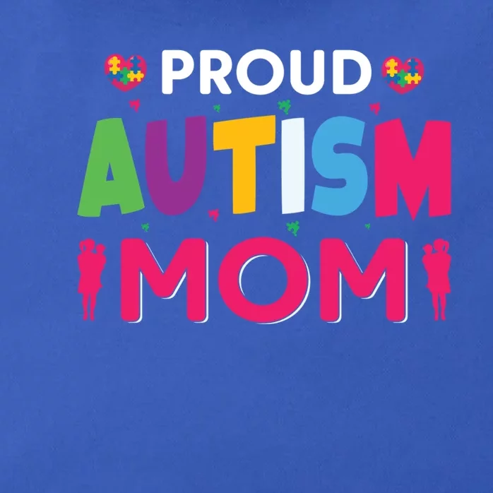 Proud Autism Mom Gift Zip Tote Bag