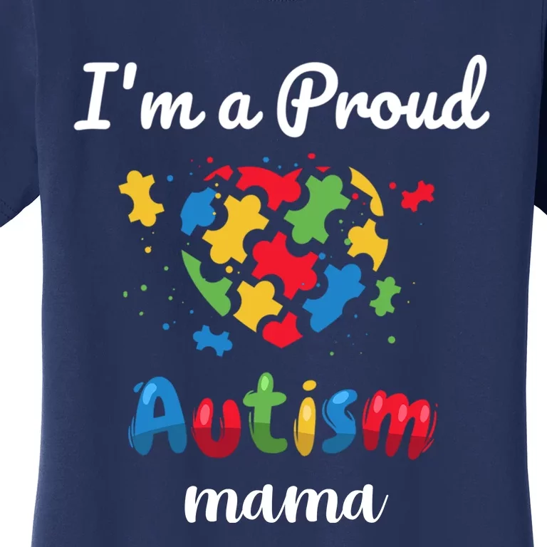 Proud Autism Mom Awareness Love Puzzle Gift Women's T-Shirt