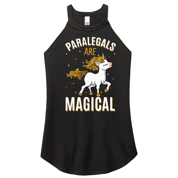 Paralegals Are Magical Unicorn Job Law Profession Women’s Perfect Tri Rocker Tank