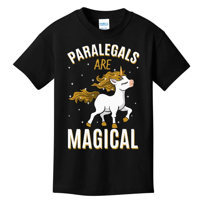 Paralegals Are Magical Unicorn Job Law Profession Kids T-Shirt