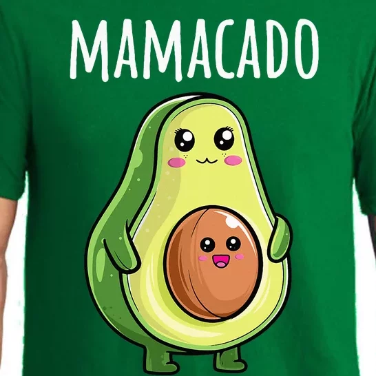 Pregnancy Announcement Mom Funny Mamacado Pajama Set