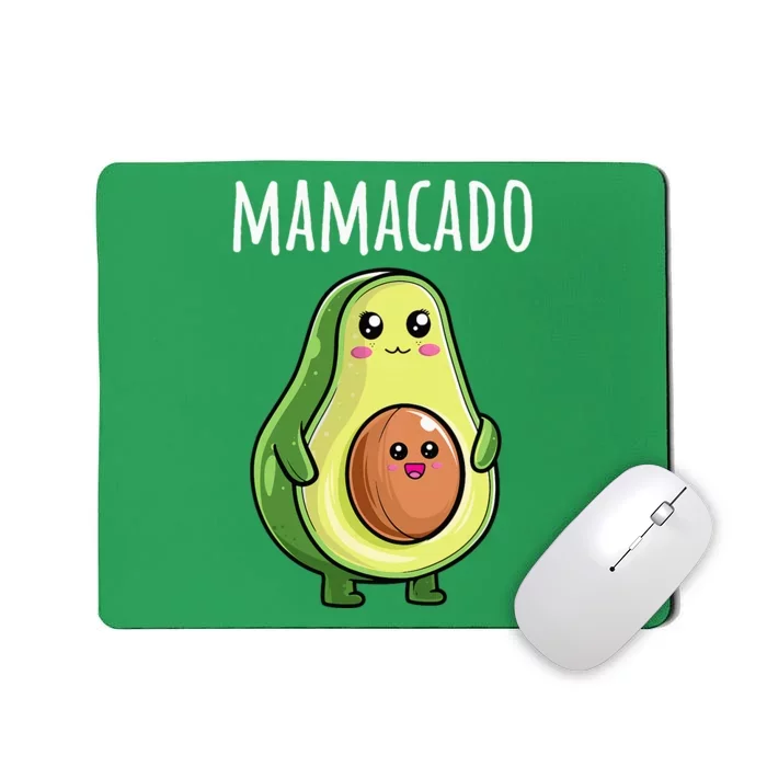 Pregnancy Announcement Mom Funny Mamacado Mousepad