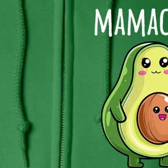 Pregnancy Announcement Mom Funny Mamacado Full Zip Hoodie