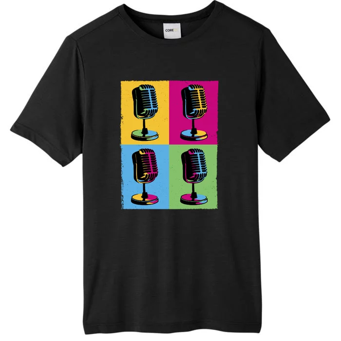 Pop Art Microphone Music ChromaSoft Performance T-Shirt