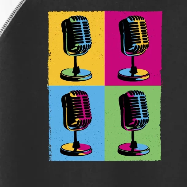 Pop Art Microphone Music Toddler Fine Jersey T-Shirt