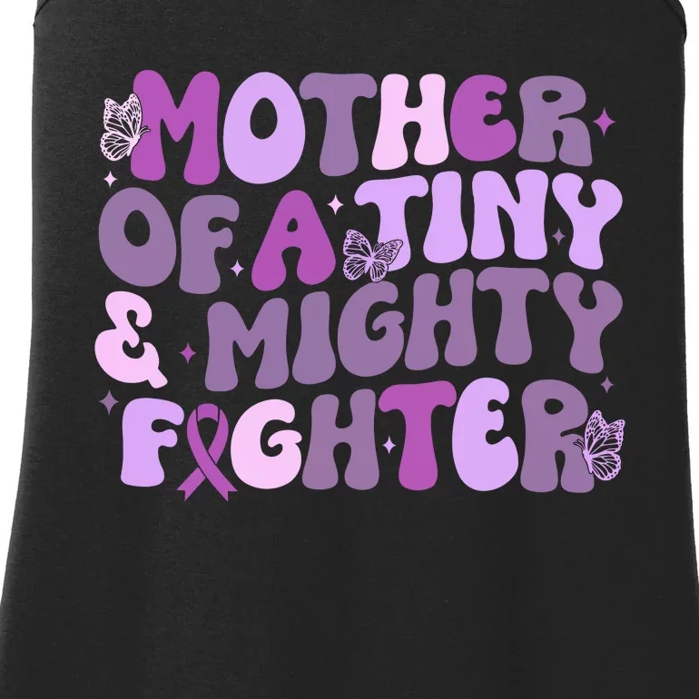 Prematurity Awareness Mother Of A Tiny And Mighty Fighter Ladies Essential Tank