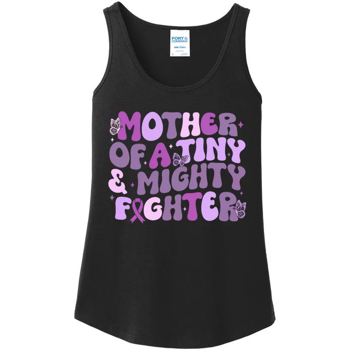 Prematurity Awareness Mother Of A Tiny And Mighty Fighter Ladies Essential Tank