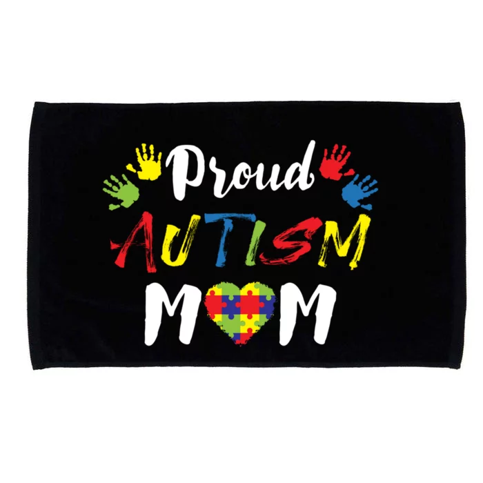 Proud Autism Mom Gift Microfiber Hand Towel