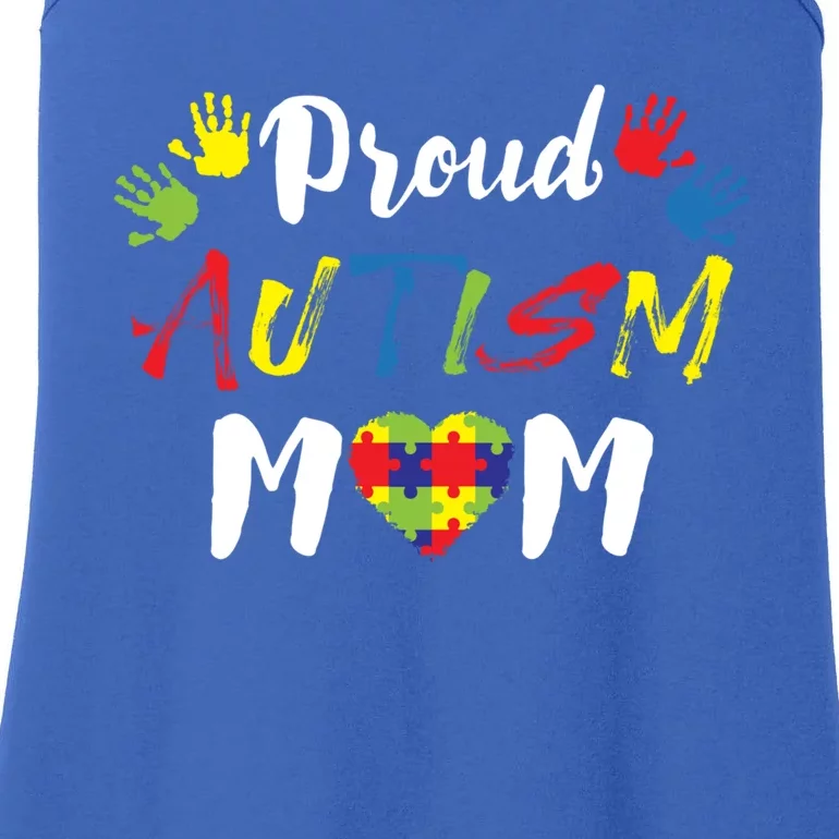 Proud Autism Mom Gift Ladies Essential Tank