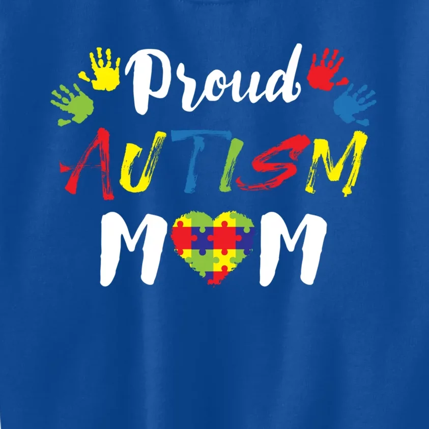 Proud Autism Mom Gift Kids Sweatshirt