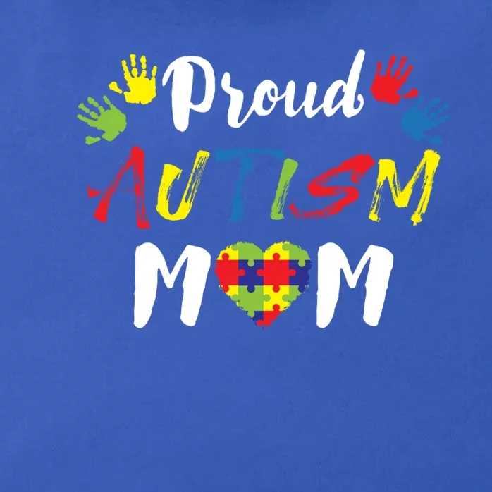 Proud Autism Mom Gift Zip Tote Bag