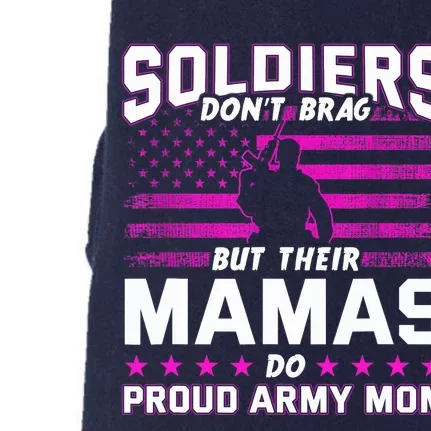 Proud Army Mom Mothers Day Doggie 3-End Fleece Hoodie