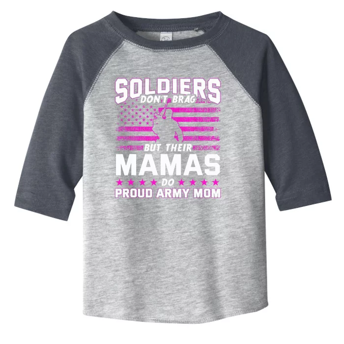 Proud Army Mom Mothers Day Toddler Fine Jersey T-Shirt