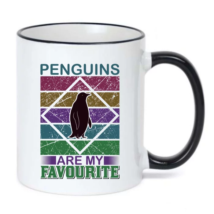 Penguins Are My Favorite Black Color Changing Mug