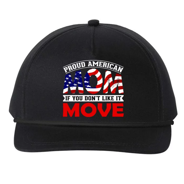 Proud American Mom Snapback Five-Panel Rope Hat