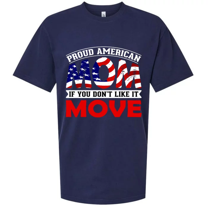 Proud American Mom Sueded Cloud Jersey T-Shirt