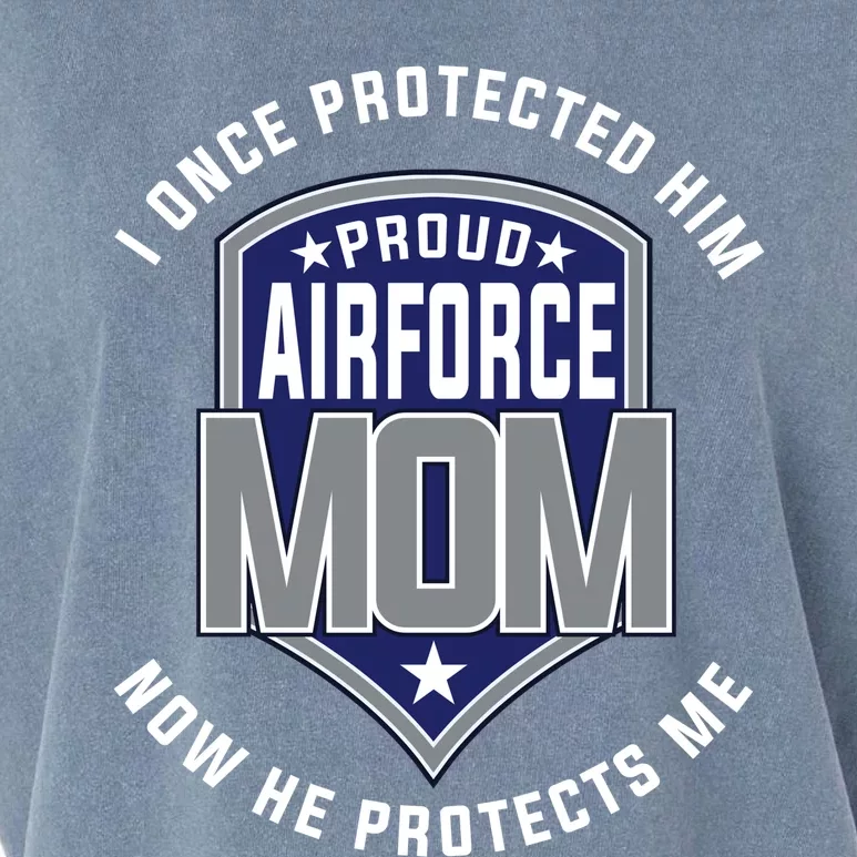 Proud Airforce Mom Protect Sons Gift Garment-Dyed Women's Muscle Tee