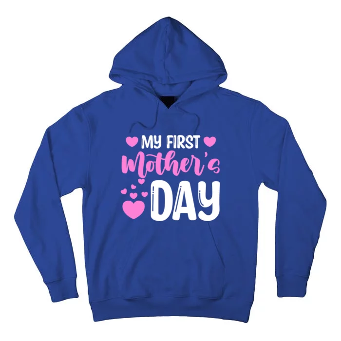 Pregnancy Announcet Mom To Be My First Mothers Day Gift Tall Hoodie