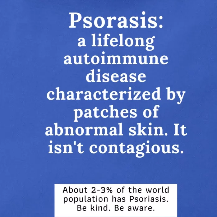 Psoriasis Awareness Month Funny Gift Zip Tote Bag