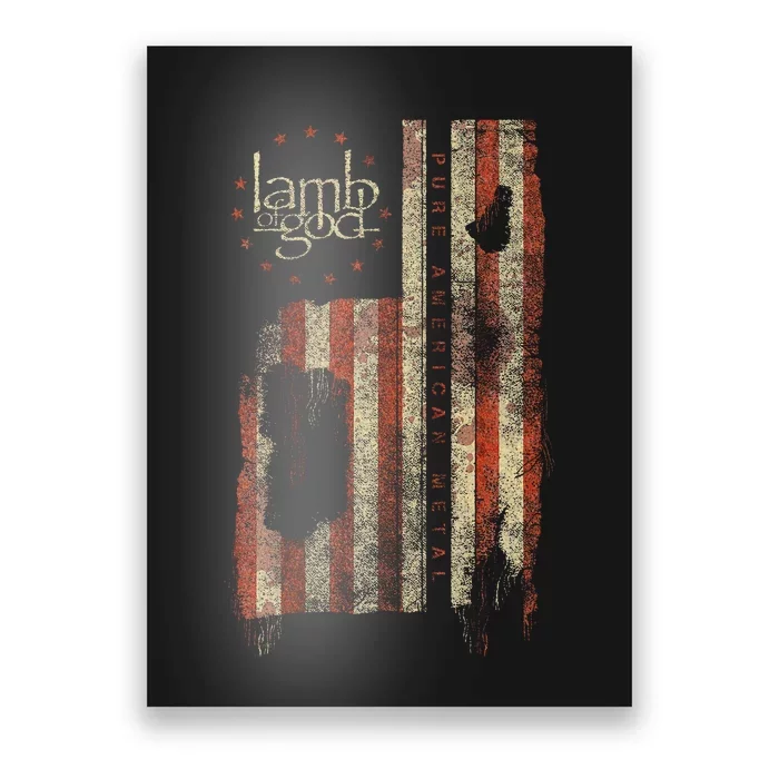 Pure American Metal Flag Poster