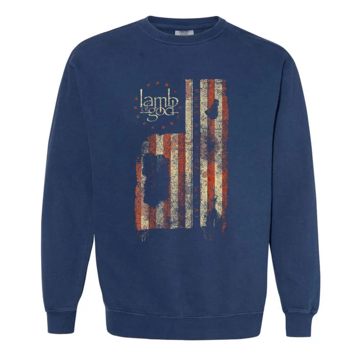 Pure American Metal Flag Garment-Dyed Sweatshirt