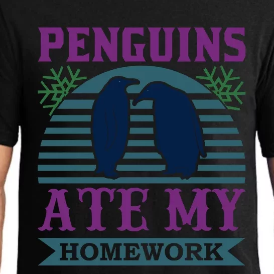 Penguins Ate My Homework Pajama Set