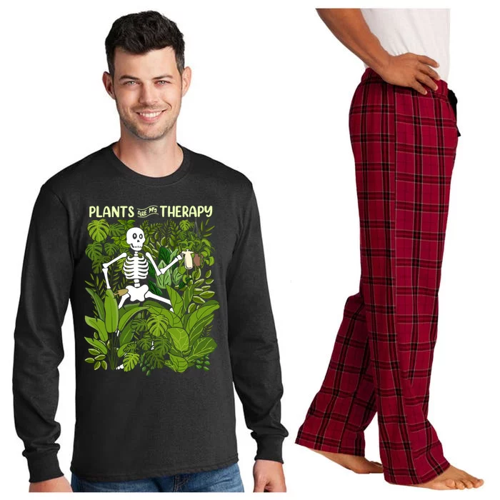 Plants Are My Therapy Long Sleeve Pajama Set