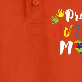 Proud Autism Mom Gift Dry Zone Grid Performance Polo