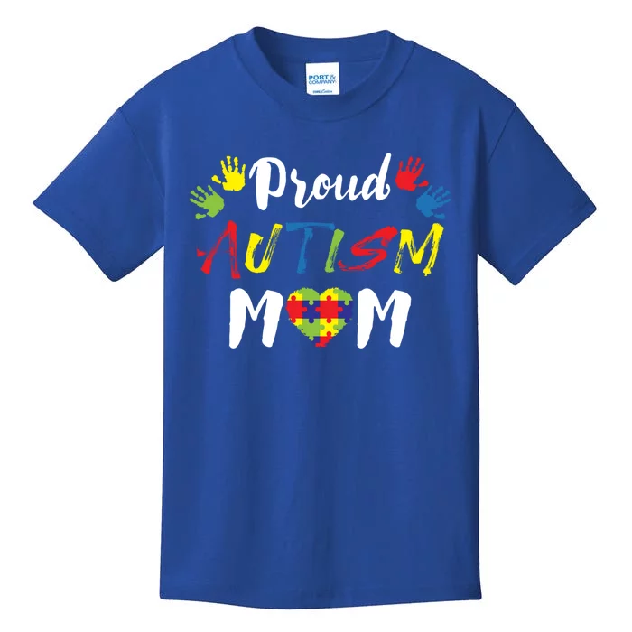 Proud Autism Mom Gift Kids T-Shirt