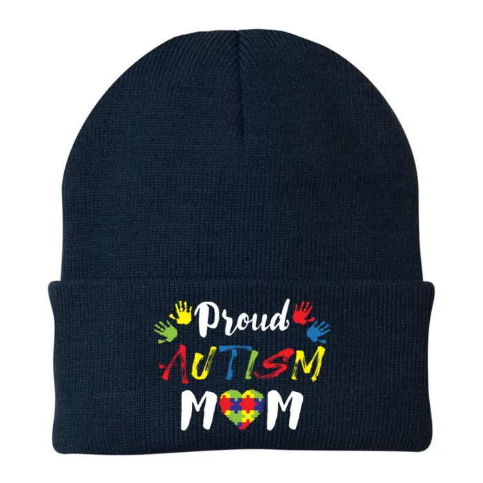 Proud Autism Mom Gift Knit Cap Winter Beanie