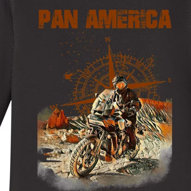 Pan America Motorcycle Big Trail 2022 Baby Long Sleeve Bodysuit