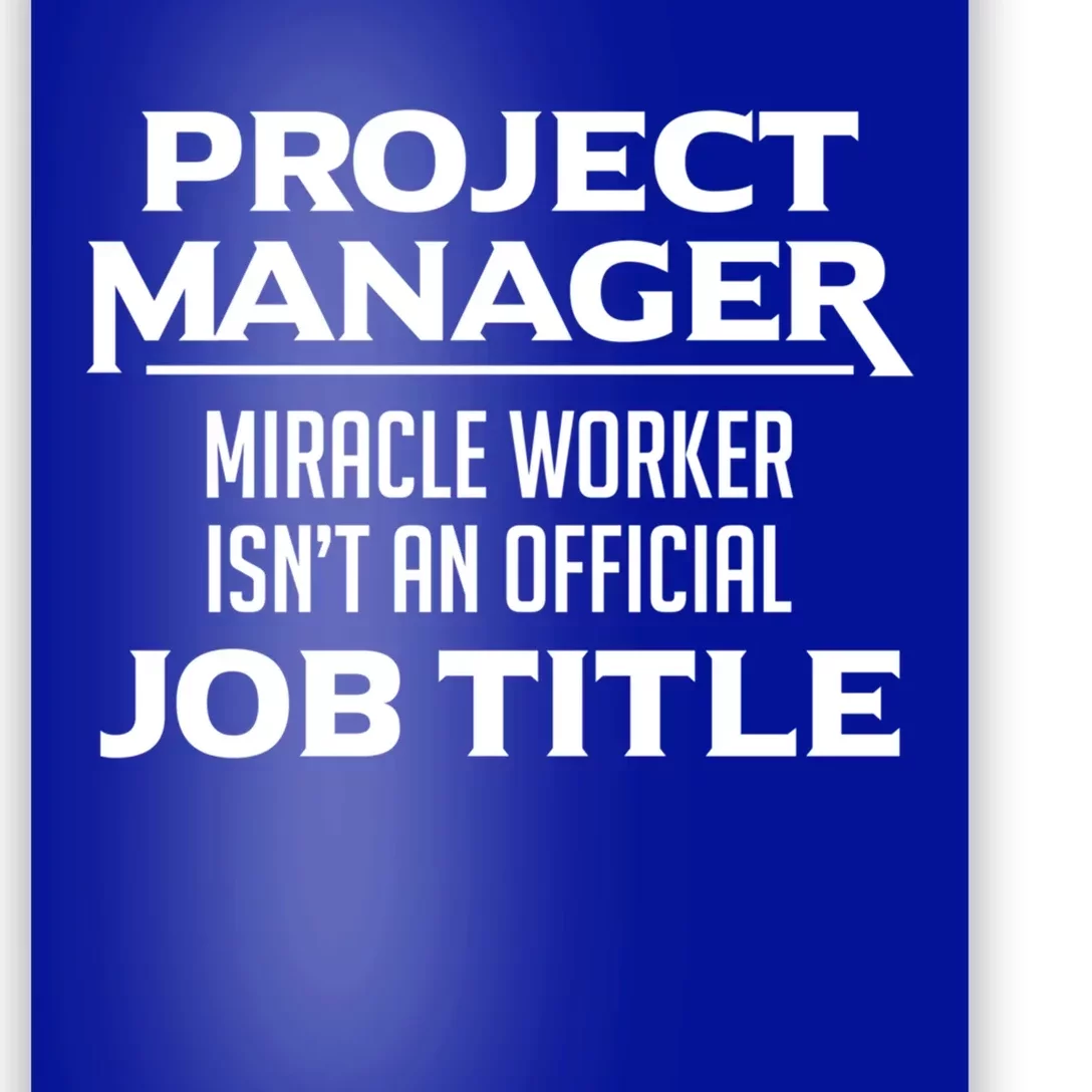 Project Ager Miracle Worker Isn't An Offical Job Title Gift Poster