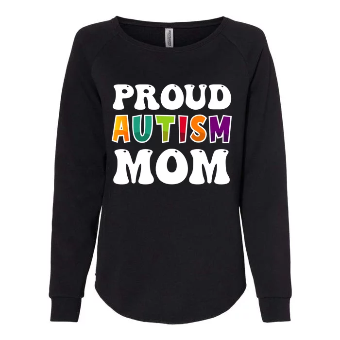 Proud Autism Mom Awareness Mothers Day Colorful Puzzle Funny Gift Womens California Wash Sweatshirt