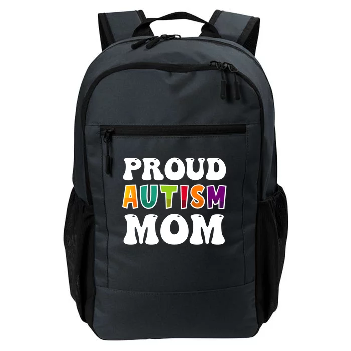 Proud Autism Mom Awareness Mothers Day Colorful Puzzle Funny Gift Daily Commute Backpack