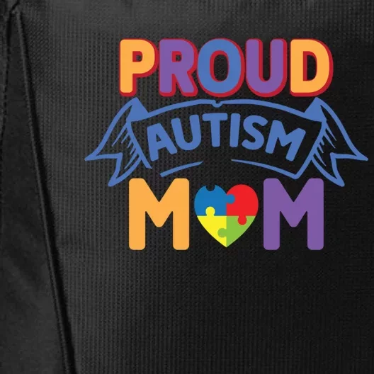 Proud Autism Mom Awareness Gift City Backpack