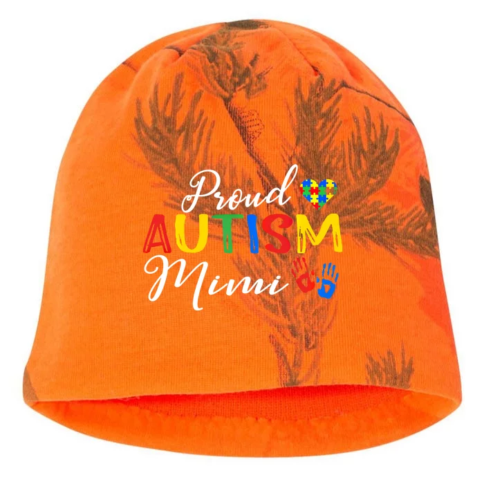 Proud Autism Mimi Autism Awareness Month Autistic Support Gift Kati - Camo Knit Beanie