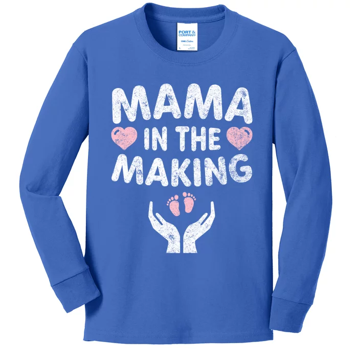 Pregnancy Announcegift Mom To Be Mama In The Making Cute Gift Kids Long Sleeve Shirt