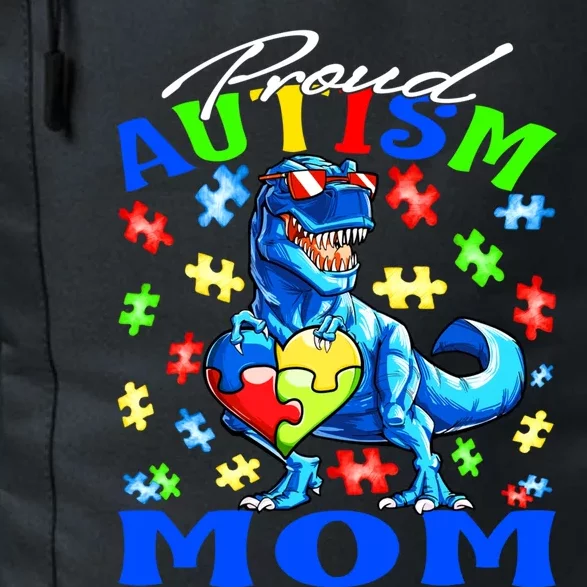 Proud Autism Mom Dinosaur Autism Awareness Gift Daily Commute Backpack