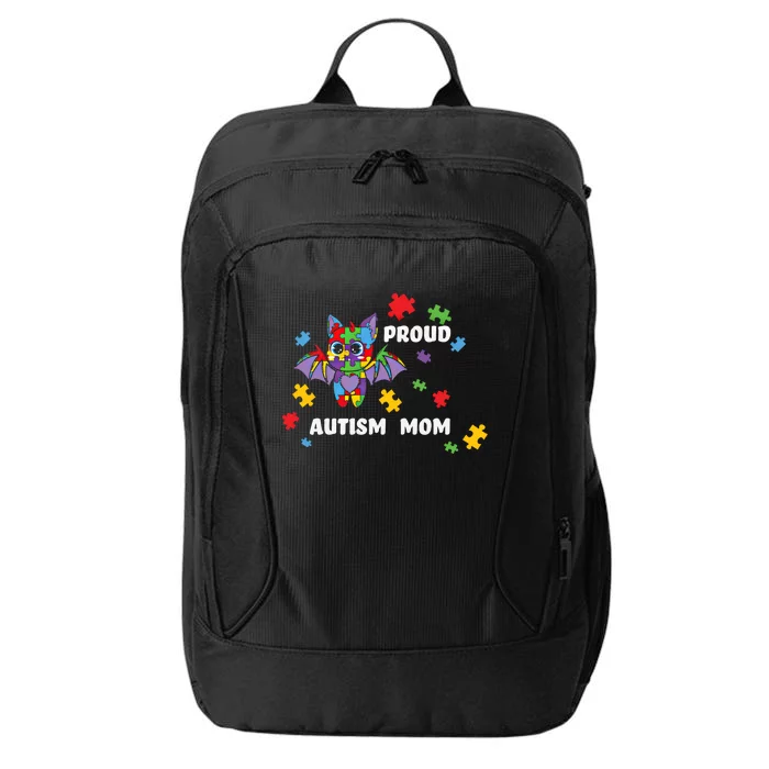 Proud Autism Mom Bat Gift City Backpack