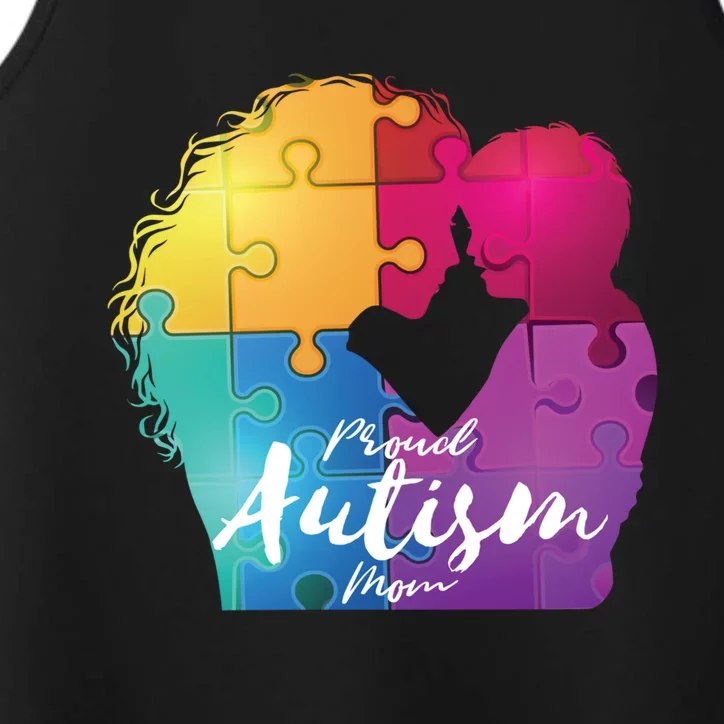 Proud Autism Mom Love Her Cool Gift Performance Tank