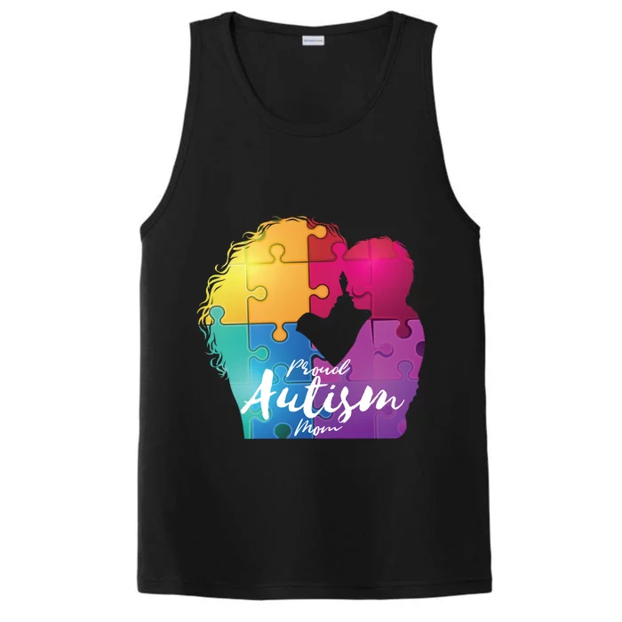 Proud Autism Mom Love Her Cool Gift Performance Tank