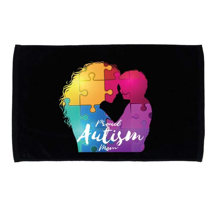 Proud Autism Mom Love Her Cool Gift Microfiber Hand Towel